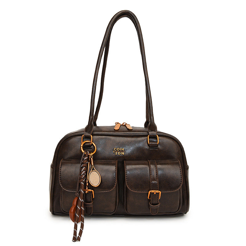 Women's Vintage Boston Shoulder Bag –Large Capacity Everyday Handbag