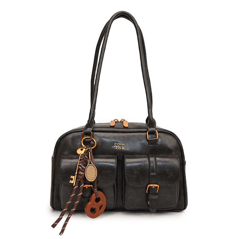 Women's Vintage Boston Shoulder Bag –Large Capacity Everyday Handbag