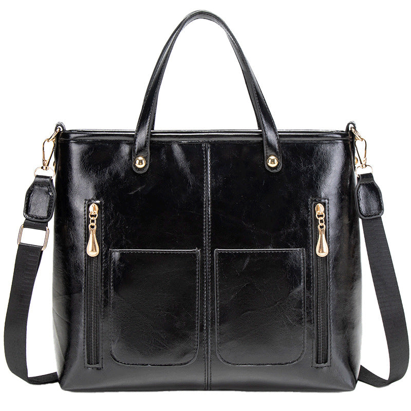 Women’s Vintage Tote Bag – Elegant Spacious Handbag for Everyday Use