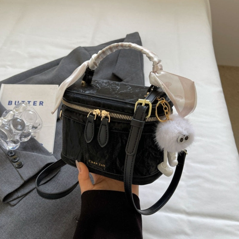 Women’s Vintage Mini Bucket Bag – Elegant Compact Shoulder Handbag