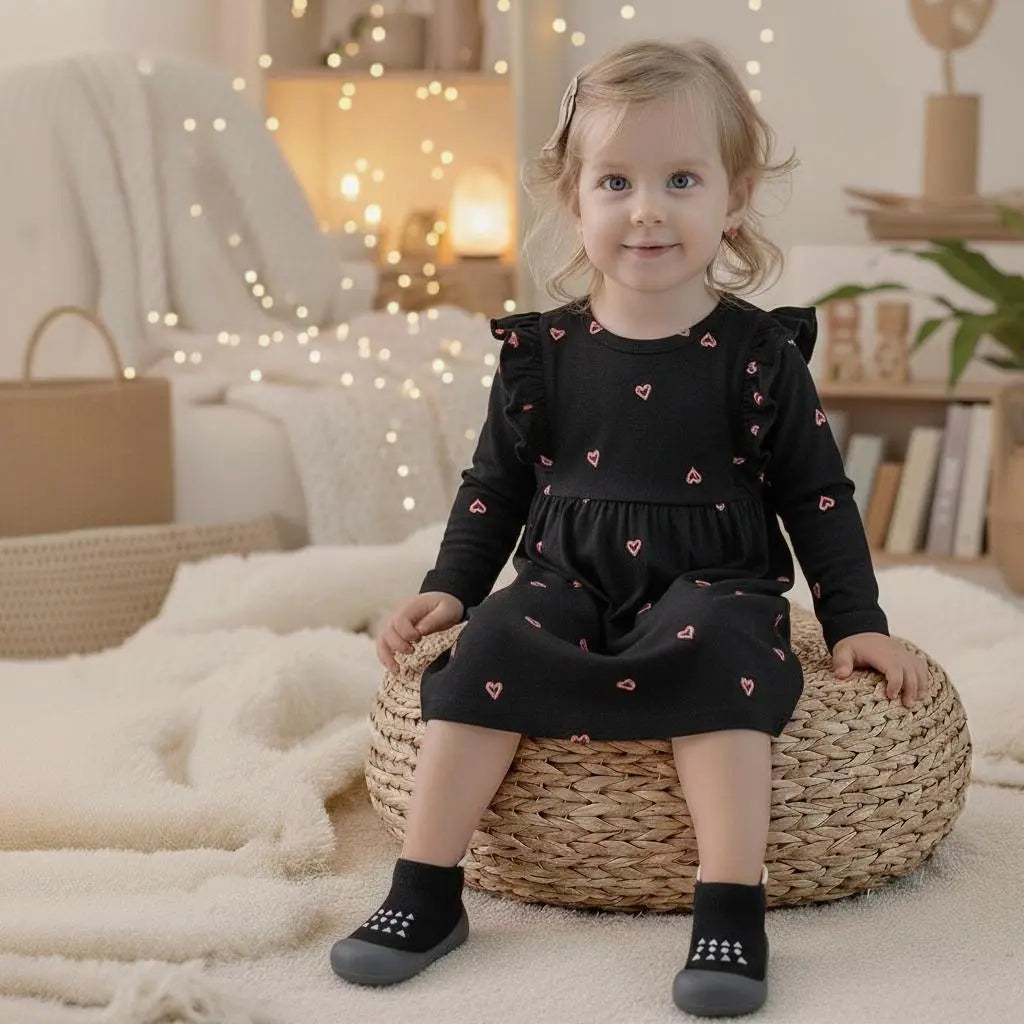 Baby & Toddler Sock Shoes – Breathable Lightweight Non-Slip Walking Shoes with Soft Sole
