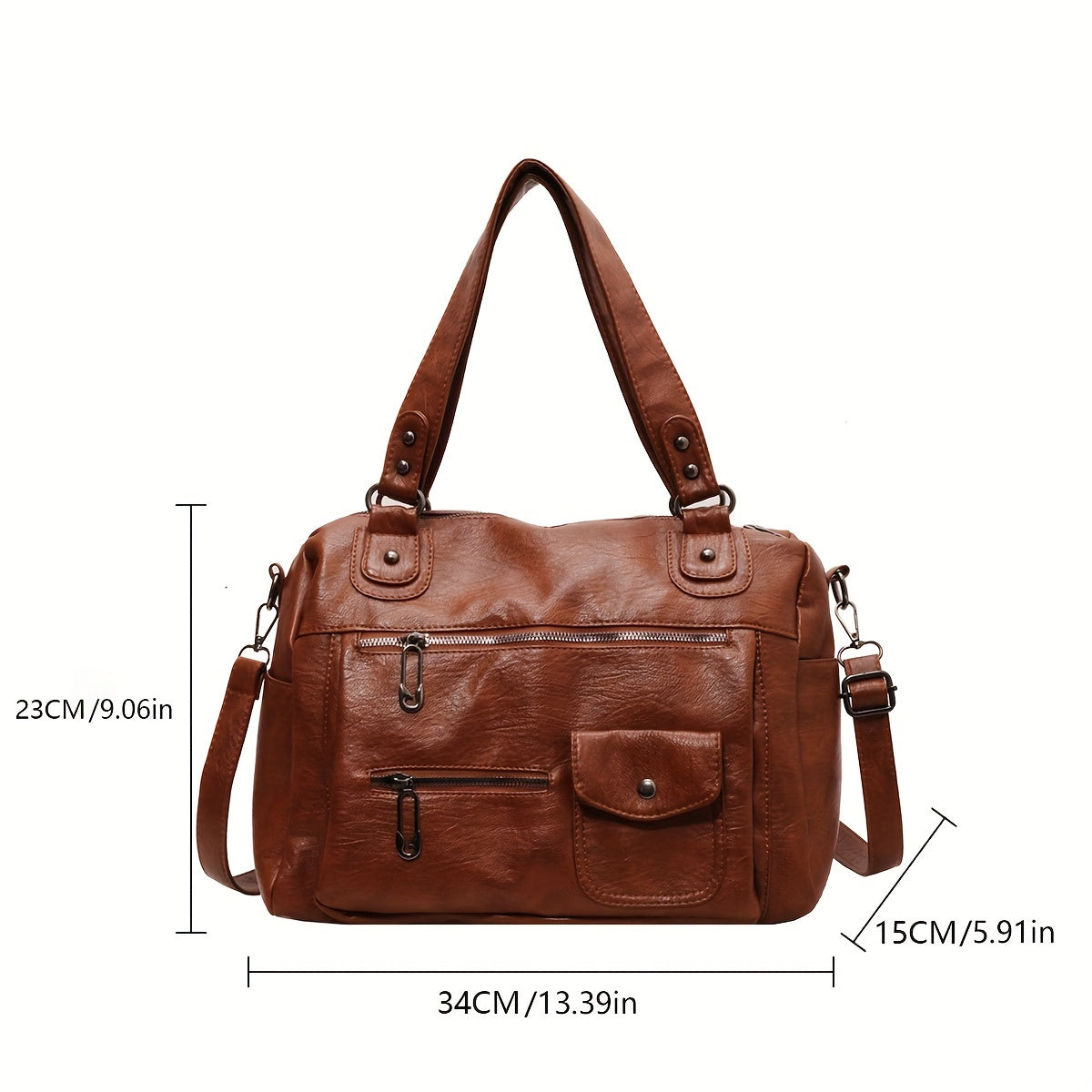 Vintage Large Capacity Travel Tote Bag – Elegant & Versatile for Everyday Use