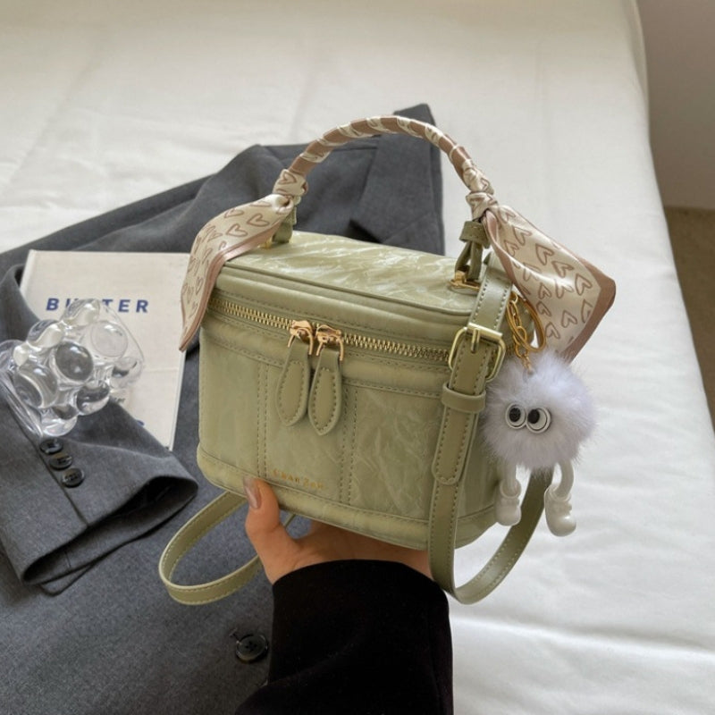 Women’s Vintage Mini Bucket Bag – Elegant Compact Shoulder Handbag