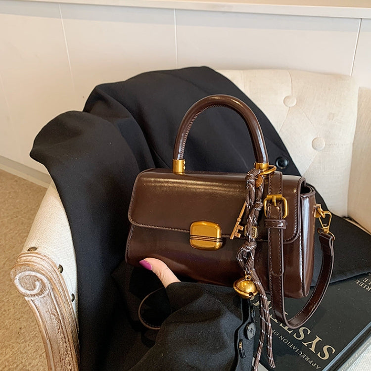 Women’s Vintage Mini Handbag – Elegant Burgundy Top Handle Crossbody Purse