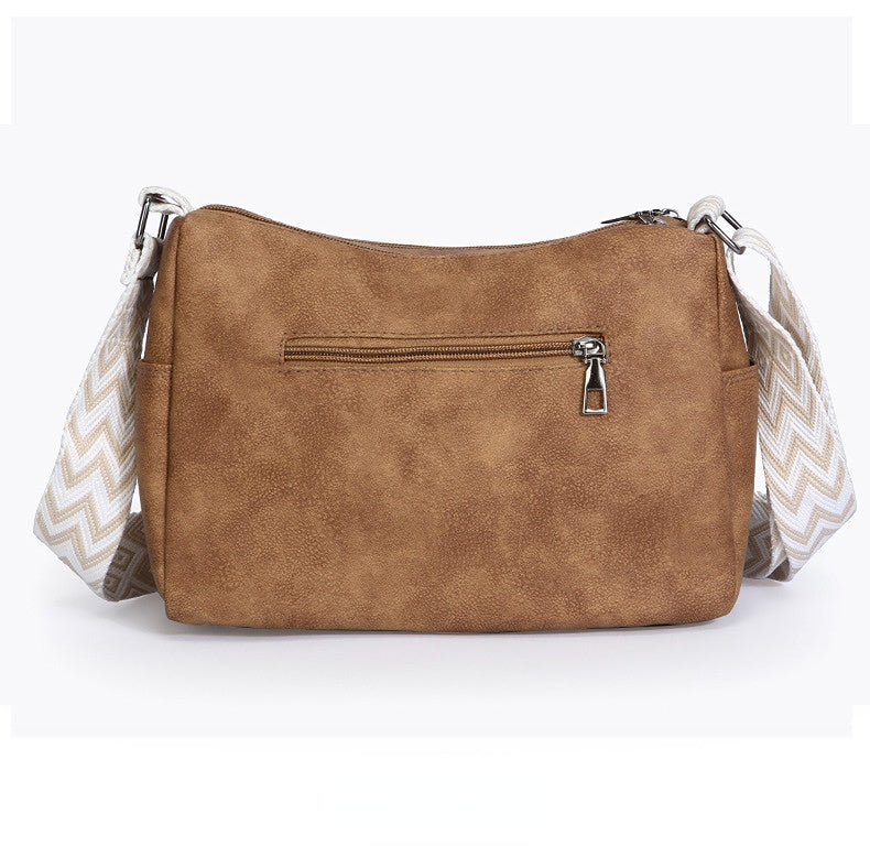 Vintage Crossbody Bag – Multi-Pocket Everyday Purse for Women