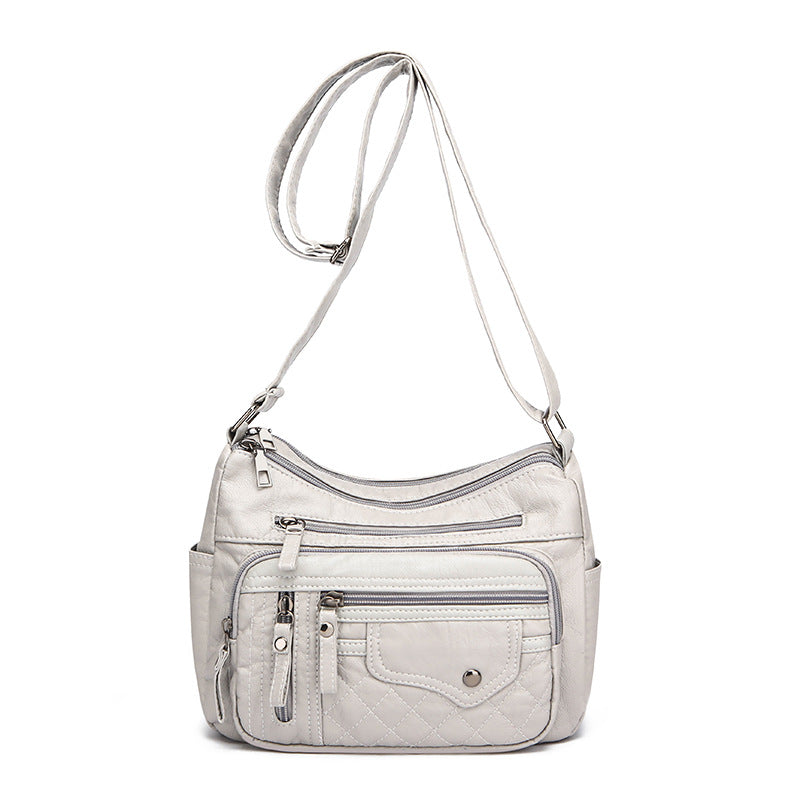 Women’s Large Capacity Soft Shoulder Bag – Lightweight Crossbody Purse