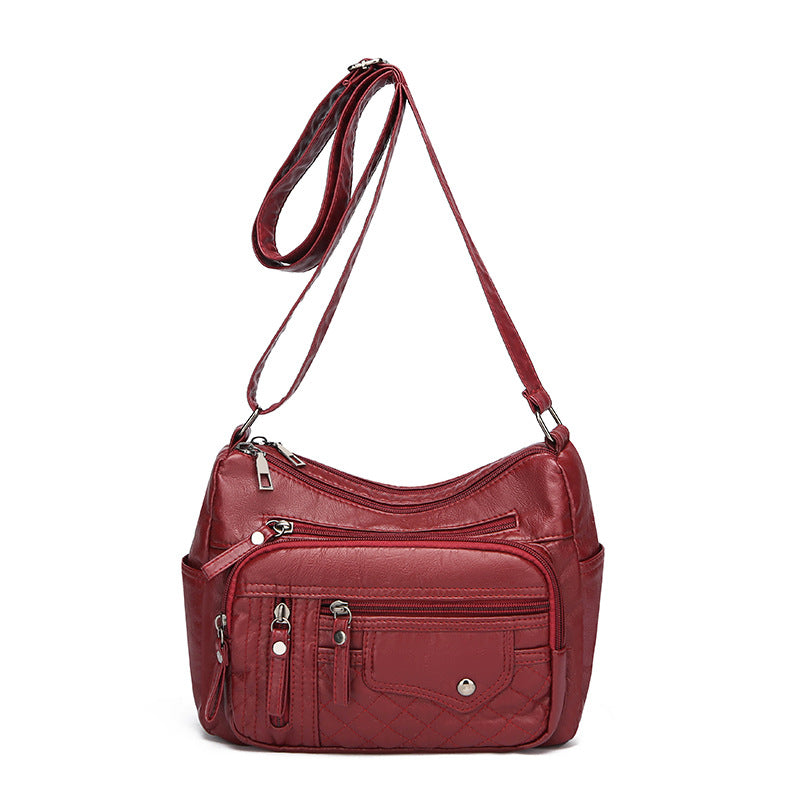 Women’s Large Capacity Soft Shoulder Bag – Lightweight Crossbody Purse