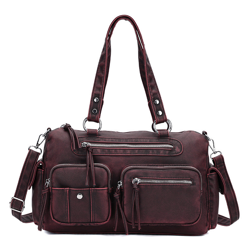 Retro Leather Large Capacity Work & Travel Bag